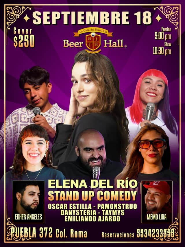 STAND UP COMEDY ELENA DEL RÍO