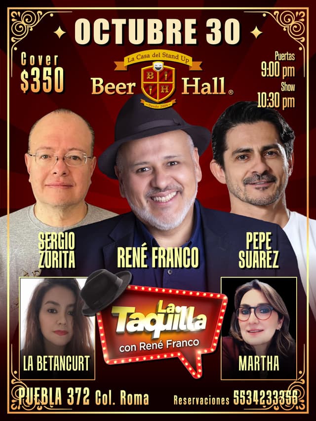LA TAQUILLA CON RENÉ FRANCO 30 OCT